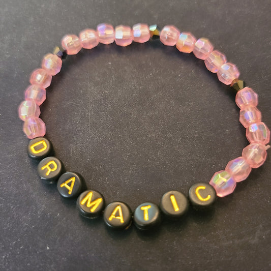 Bracelet DRAMATIC - bicone beads