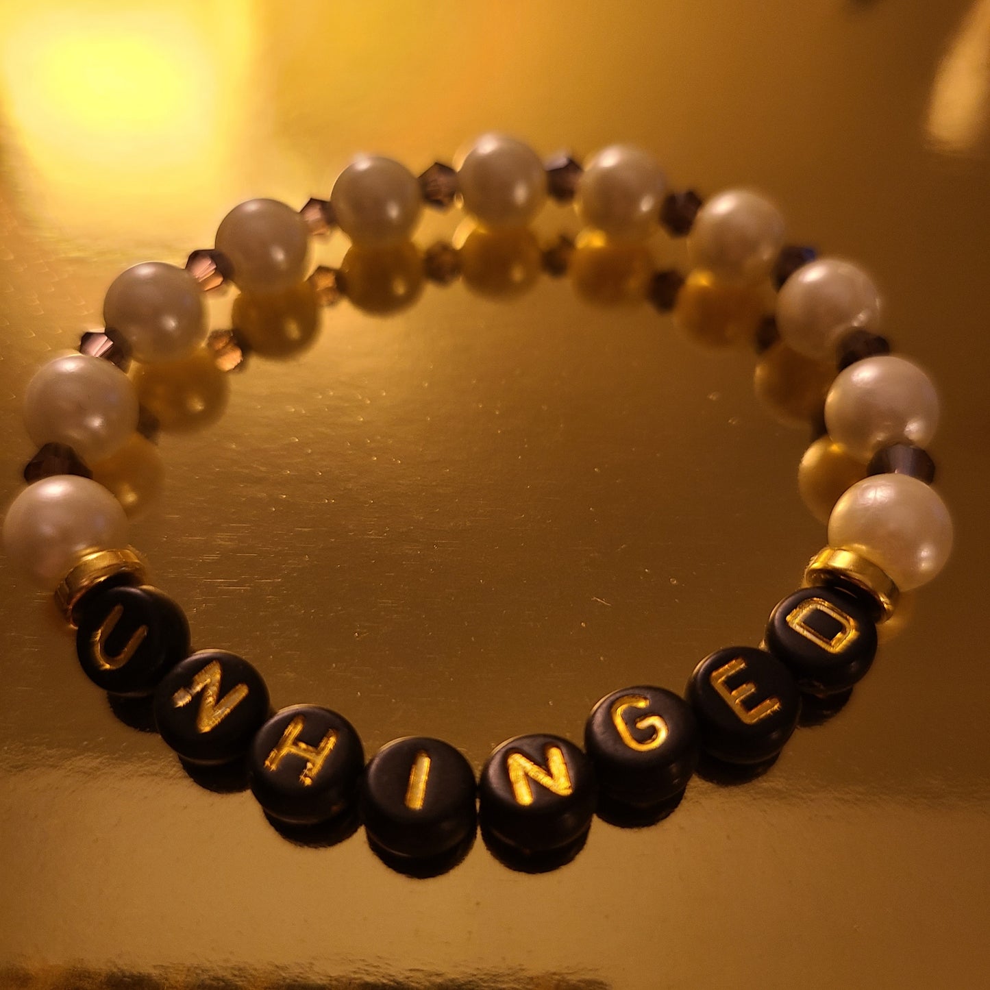 Bracelet UNHINGED - acrylic beads