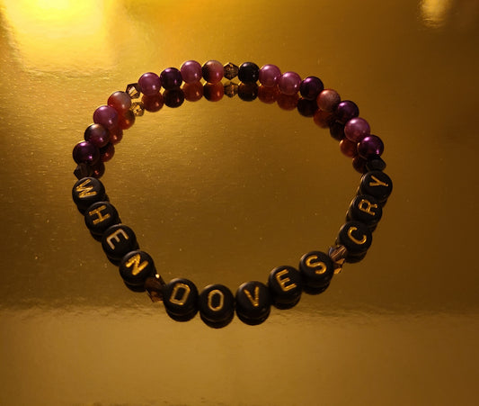 Bracelet WHEN DOVES CRY - acrylic beads