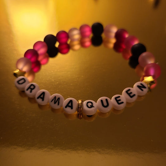 Bracelet DRAMA QUEEN - glass beads