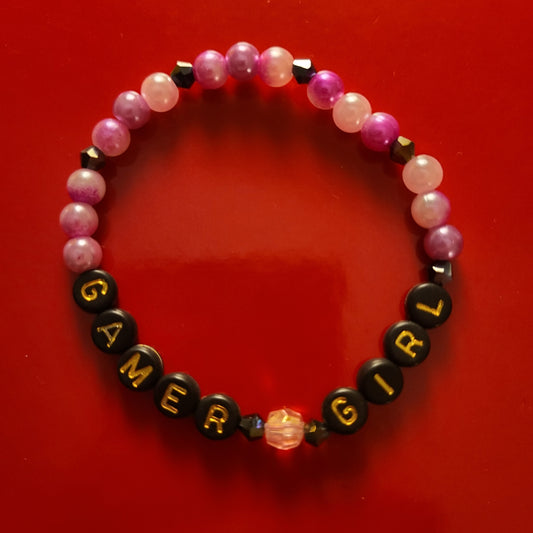 Bracelet GAMER GIRL - acrylic beads