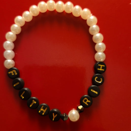 Bracelet FILTHY RICH - acrylic beads