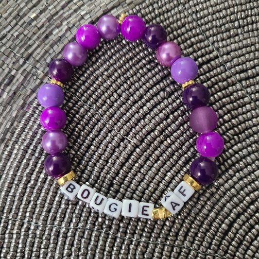 Bracelet BOUGIE AF - glass beads
