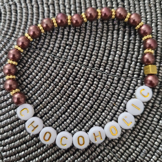Bracelet CHOCOHOLIC - acrylic beads