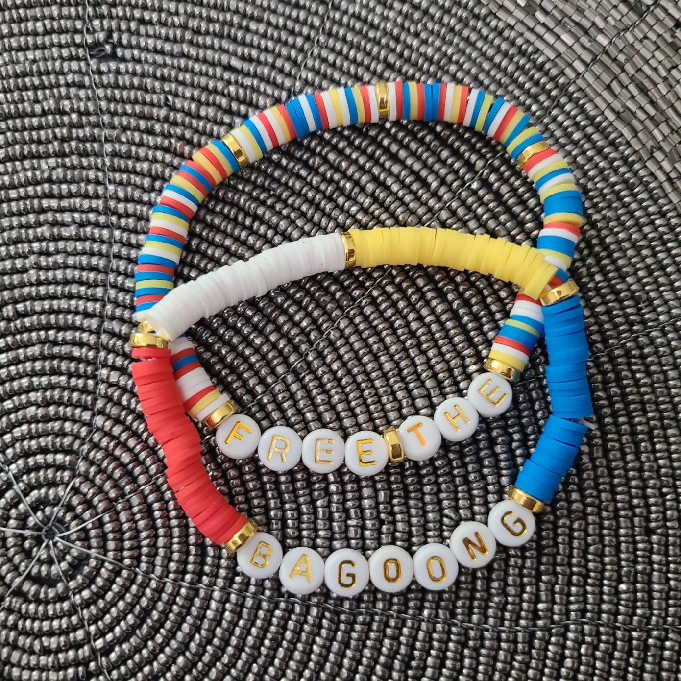 Bracelet FREE THE BAGOONG - clay beads