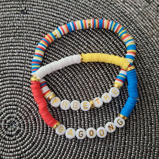 Bracelet FREE THE BAGOONG - clay beads