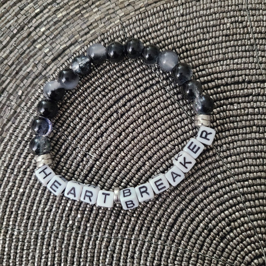 Bracelet HEART BREAKER - glass beads