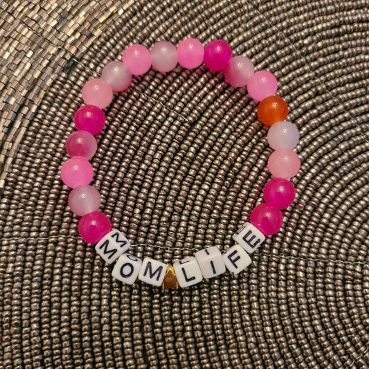 Bracelet MOM LIFE - glass beads