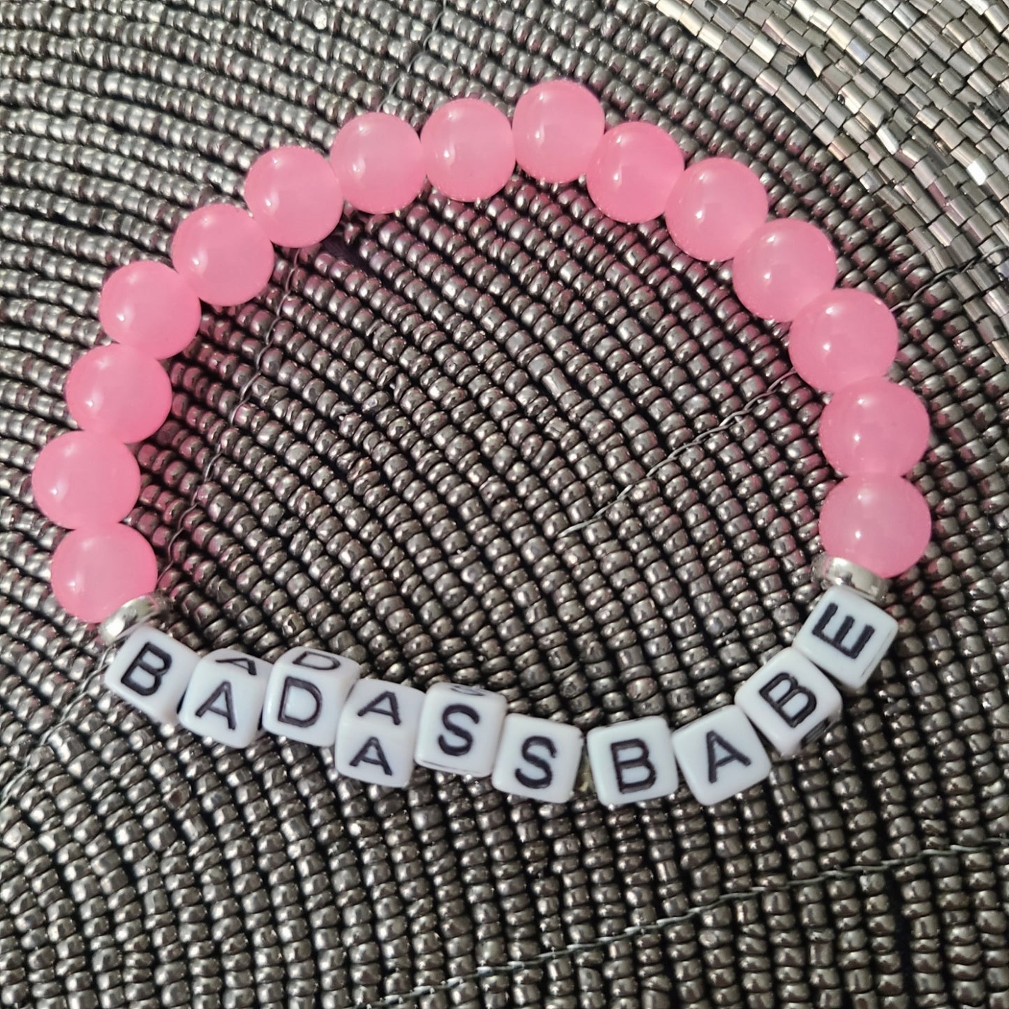 Bracelet BADASS BABE - glass beads