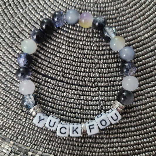 Bracelet YUCK FOU - glass beads