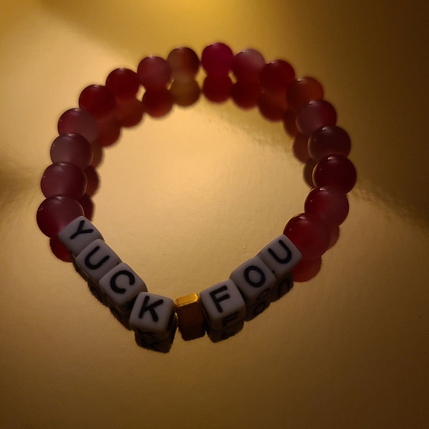 Bracelet YUCK FOU - glass beads