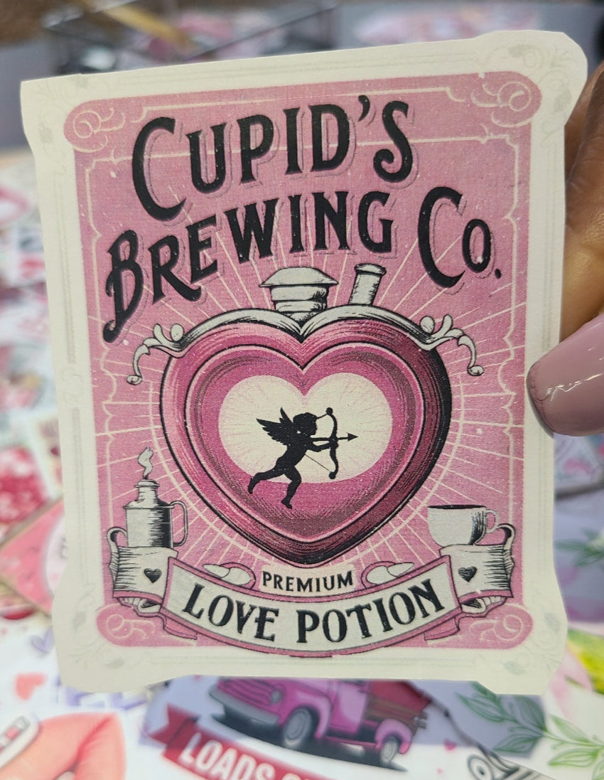Valentine Cupid's Brewing Company - Love Potion Label
