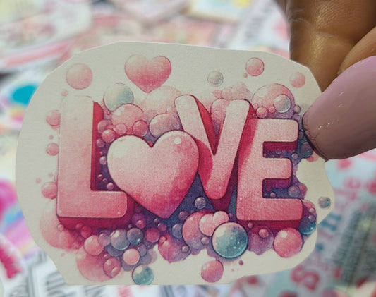 Valentine LOVE Bubbly Hearts