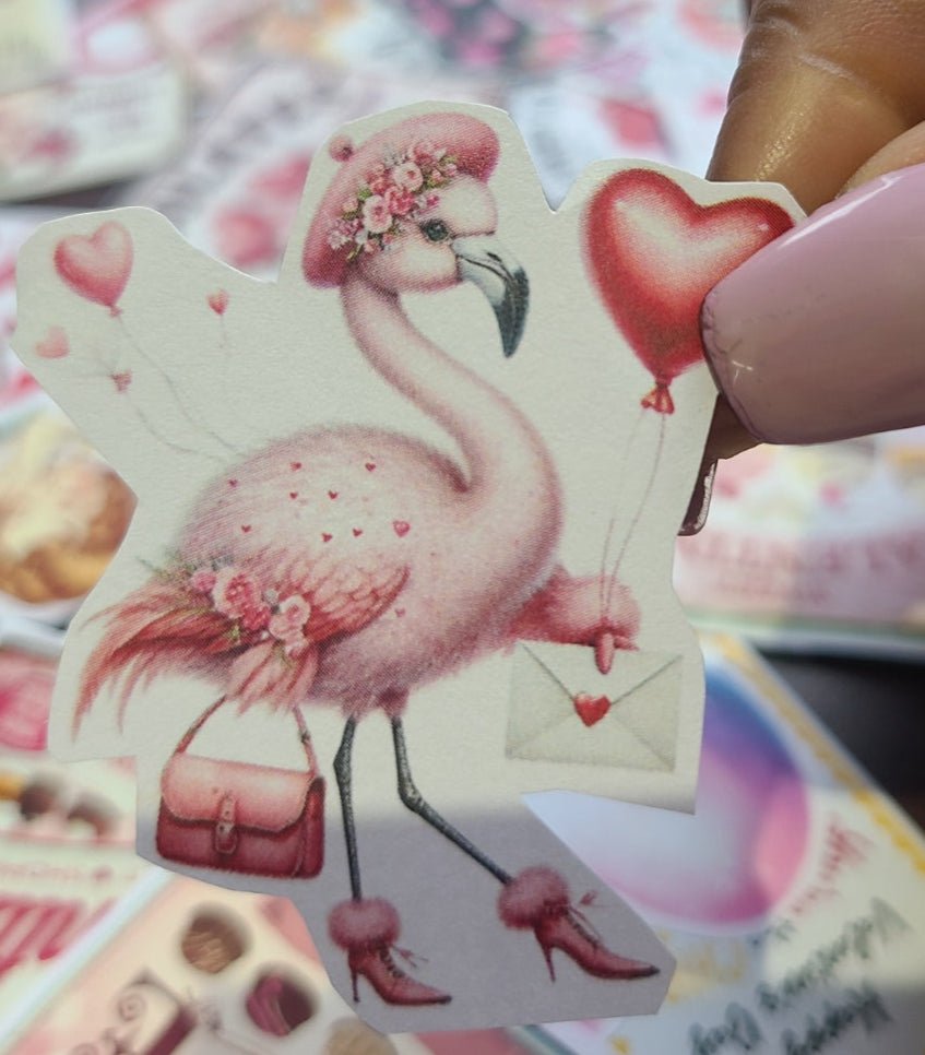 Valentine Fashionable Flamingo