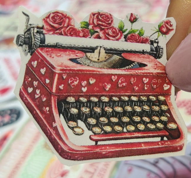 Valentine Red Love Typewriter