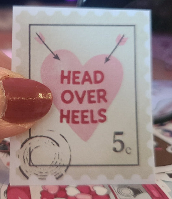 Valentine Head Over Heels 5 Cent Stamp