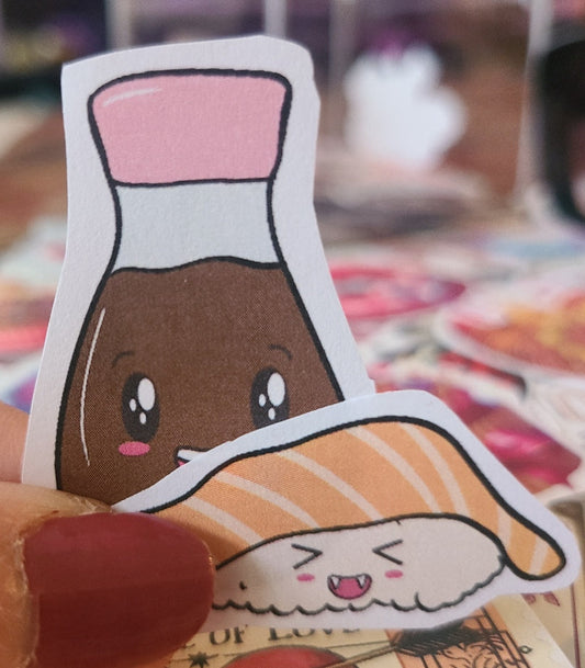 Valentine You're the Soy Sauce to my Sushi - Set of 2 [counts as ONE sticker]