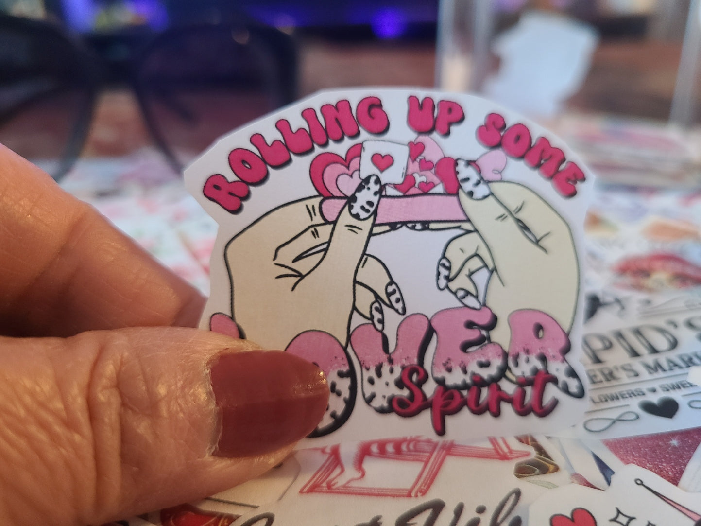 Valentine Rolling Up Some Lover Spirit