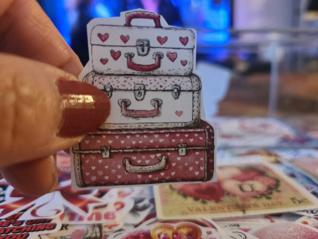 Valentine Stack of Valentine Luggage