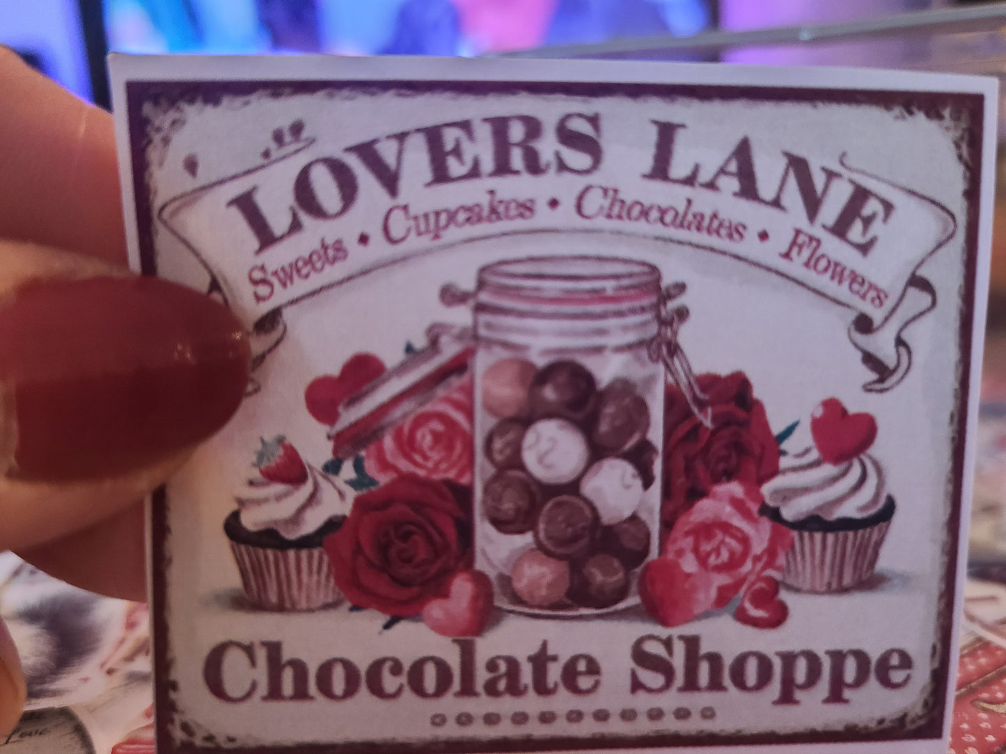 Valentine Sign - Lover's Lane Chocolate Shoppe