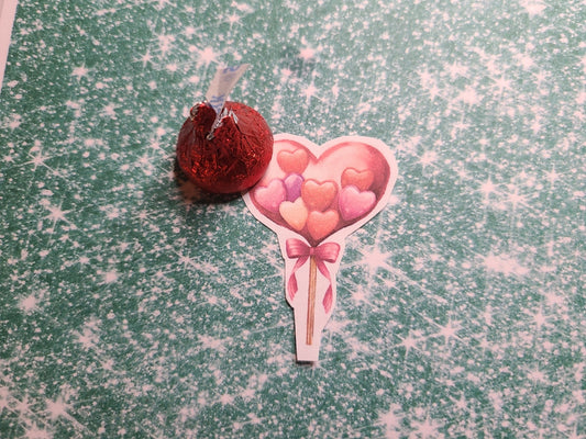 Valentine Heart Lollipop with Hearts 17