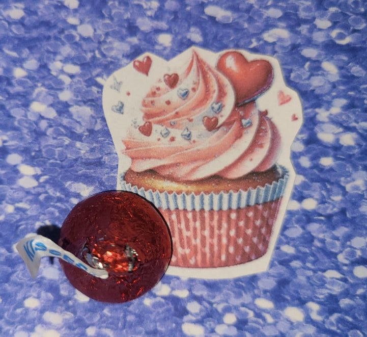 Valentine Sprinkled Cupcake with Pink Frosting 18