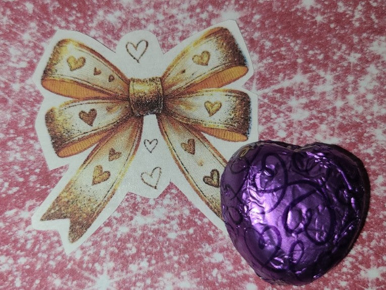 Valentine Golden Bow