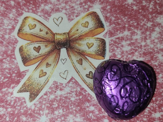 Valentine Golden Bow
