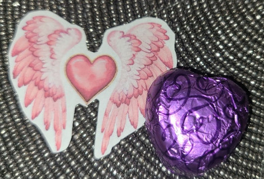 Valentine Pink Angel Heart