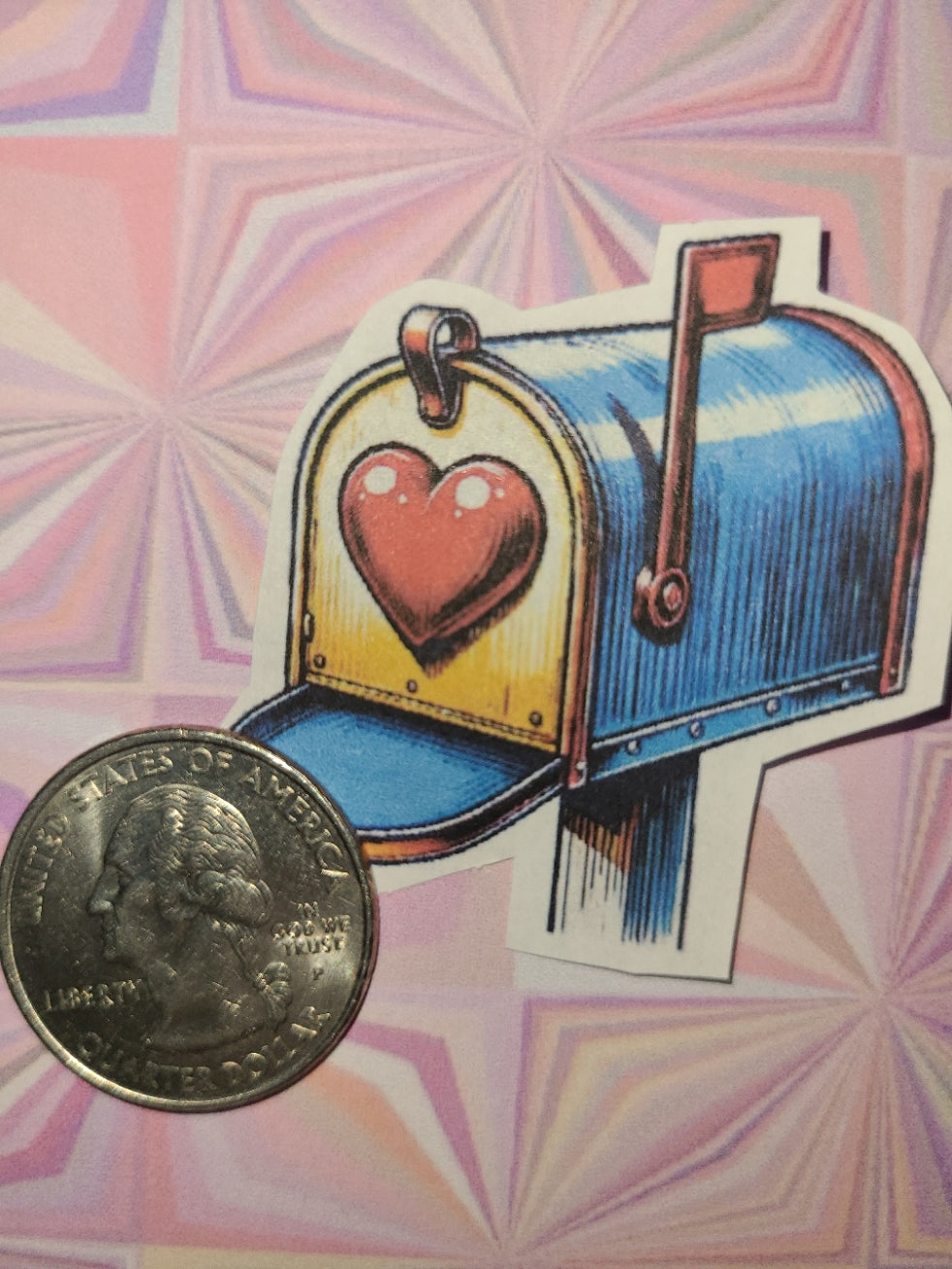 Valentine Pop Art Mailbox