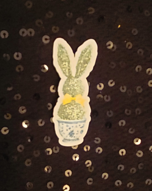 Easter Topiary - Yellow Bow Ears