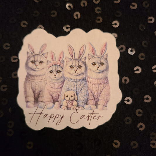 Easter Cats with Bunny Ears 01