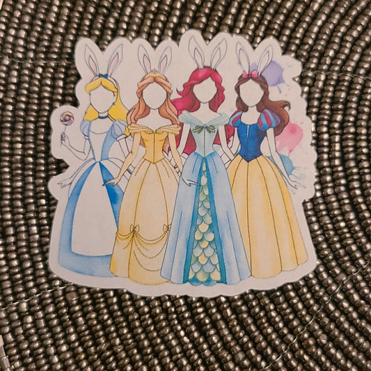 Easter Famous Princesses with Bunny Ears 02