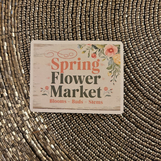 Easter Spring Flower Market Sign