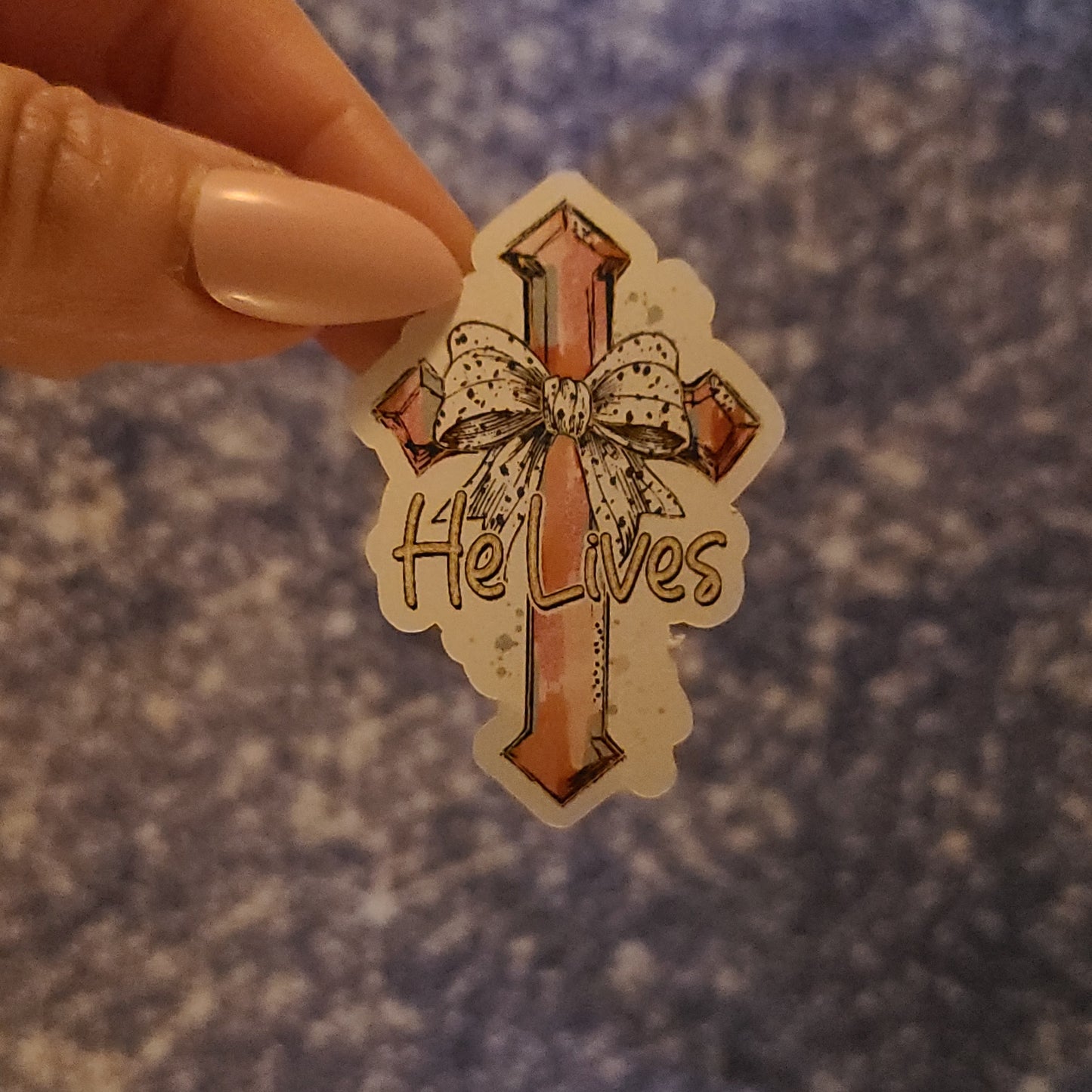 Easter He Lives Cross