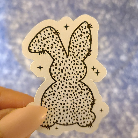 Easter Dalmation Print Bunny