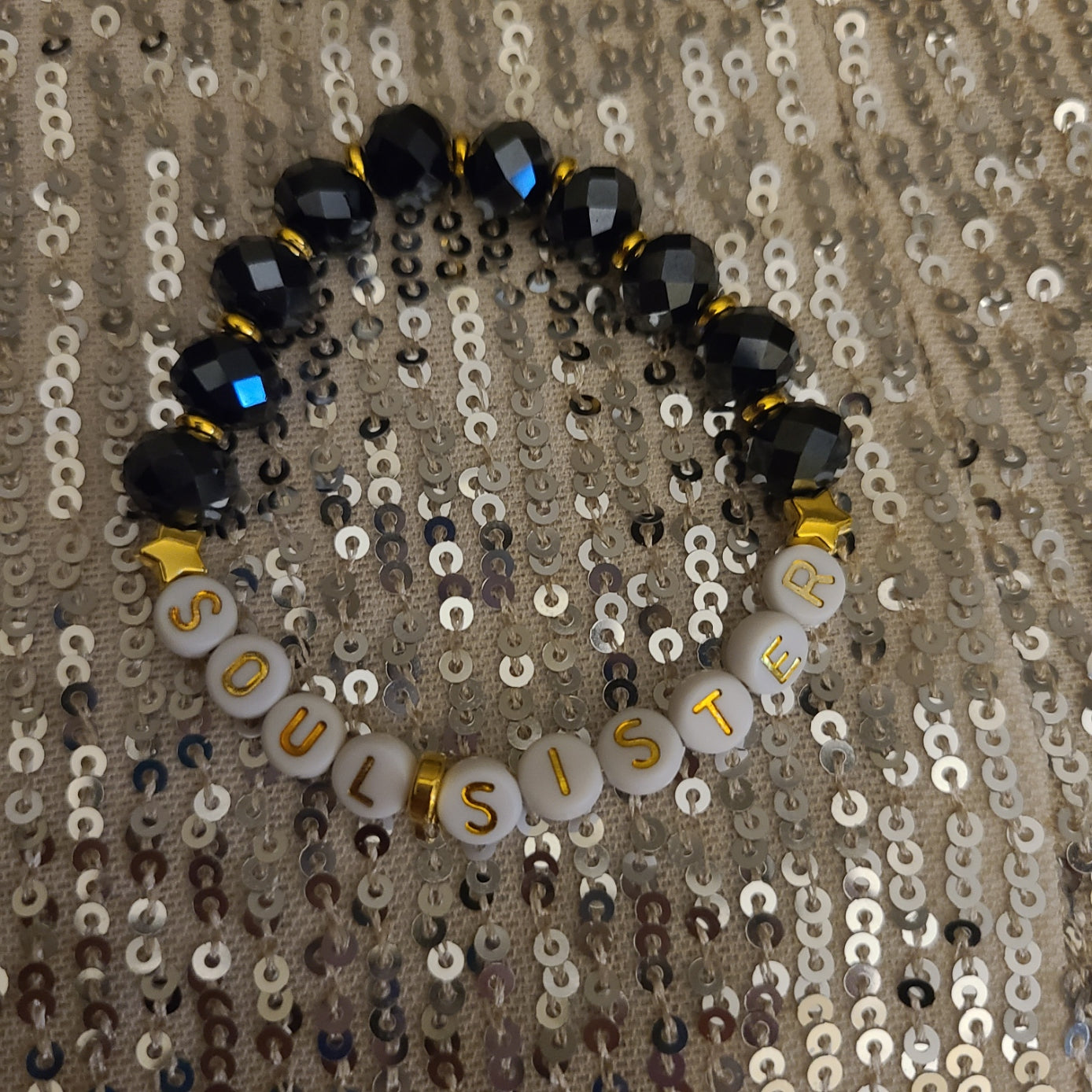 Bracelet SOUL SISTER - faceted rondelle beads