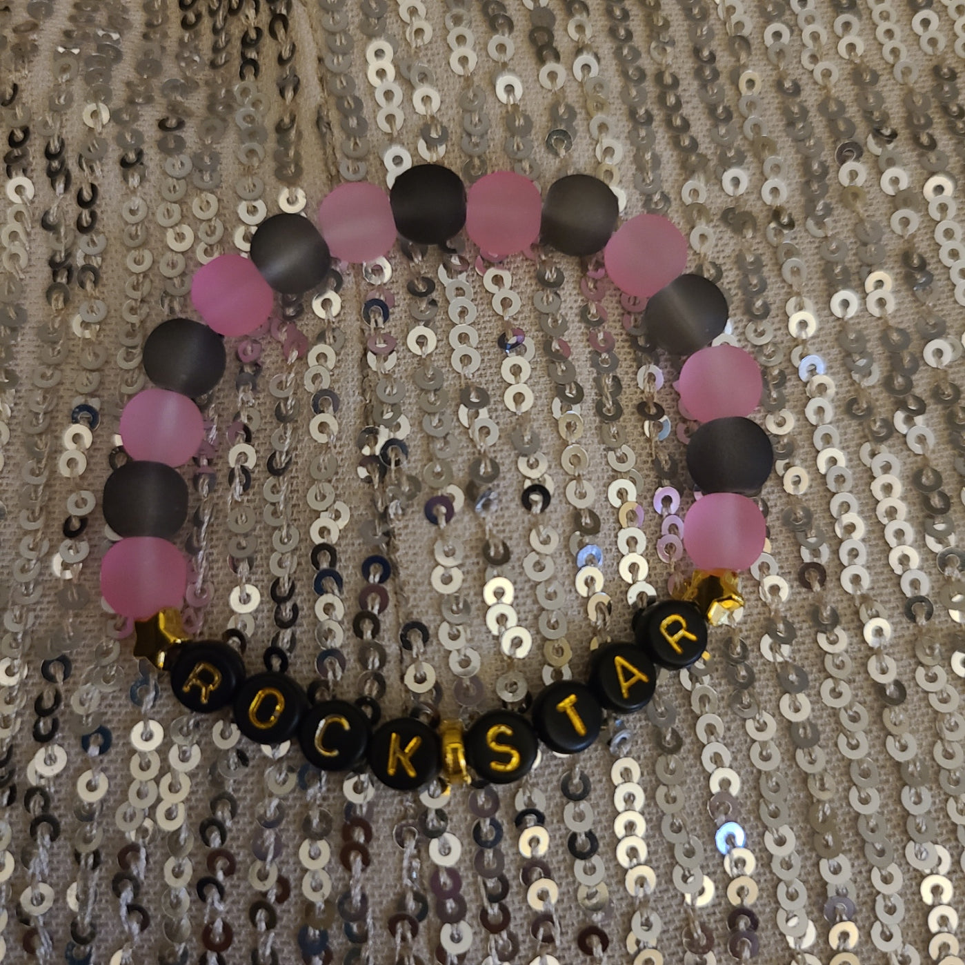 Bracelet ROCKSTAR - glass beads
