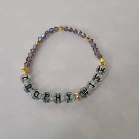 Bracelet TROPHY WIFE - bicone beads