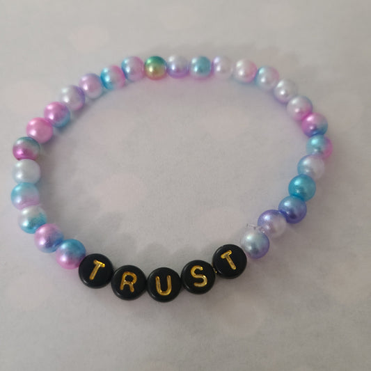 Bracelet TRUST - acrylic beads