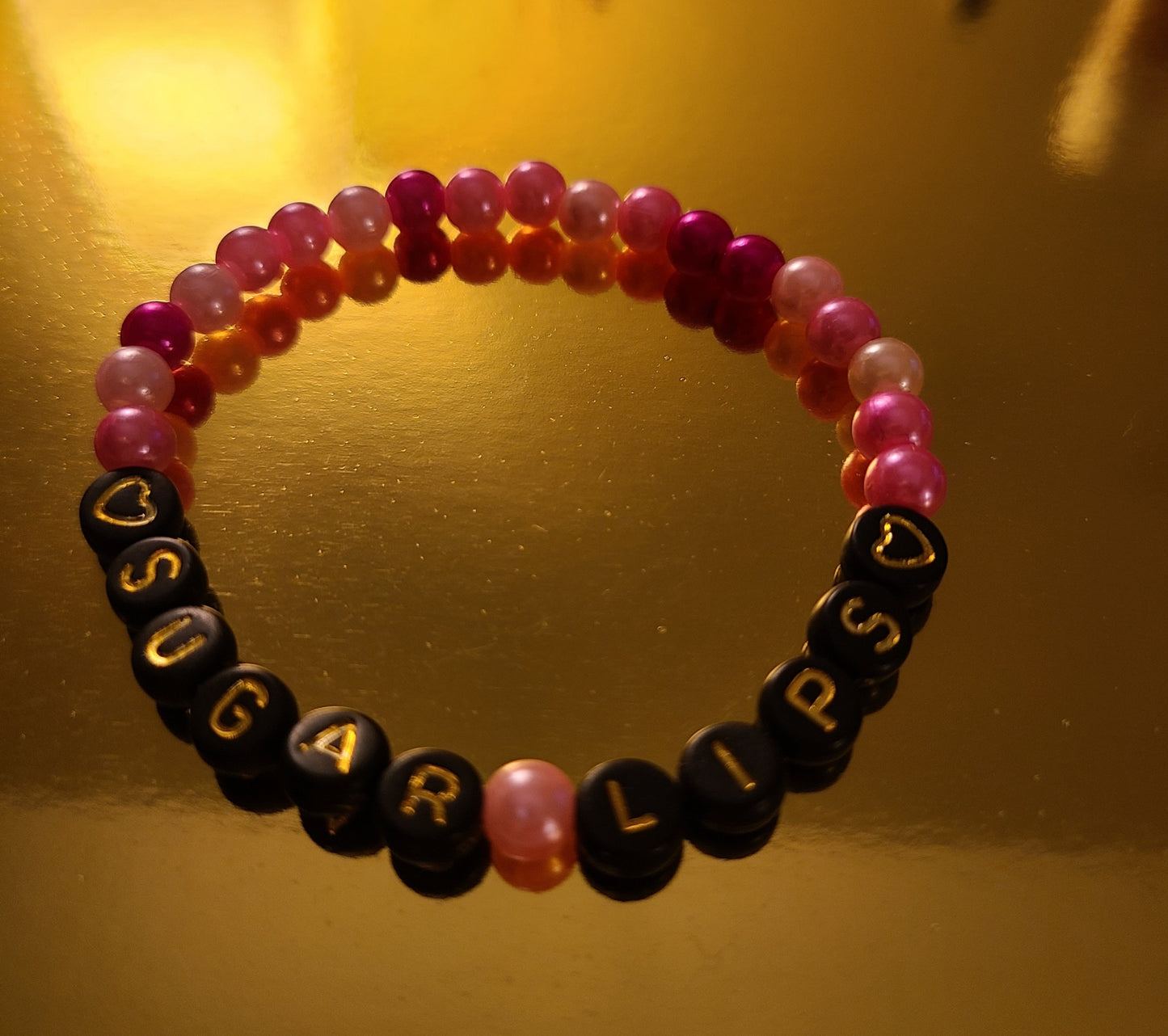 Bracelet SUGAR LIPS - acrylic beads