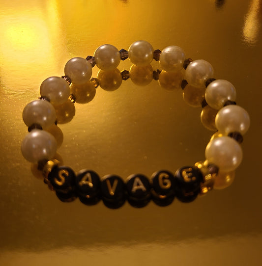 Bracelet SAVAGE - acrylic beads