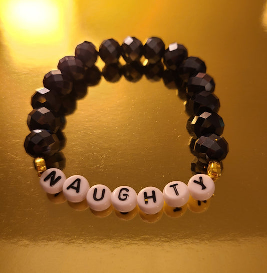 Bracelet NAUGHTY faceted rondelle beads