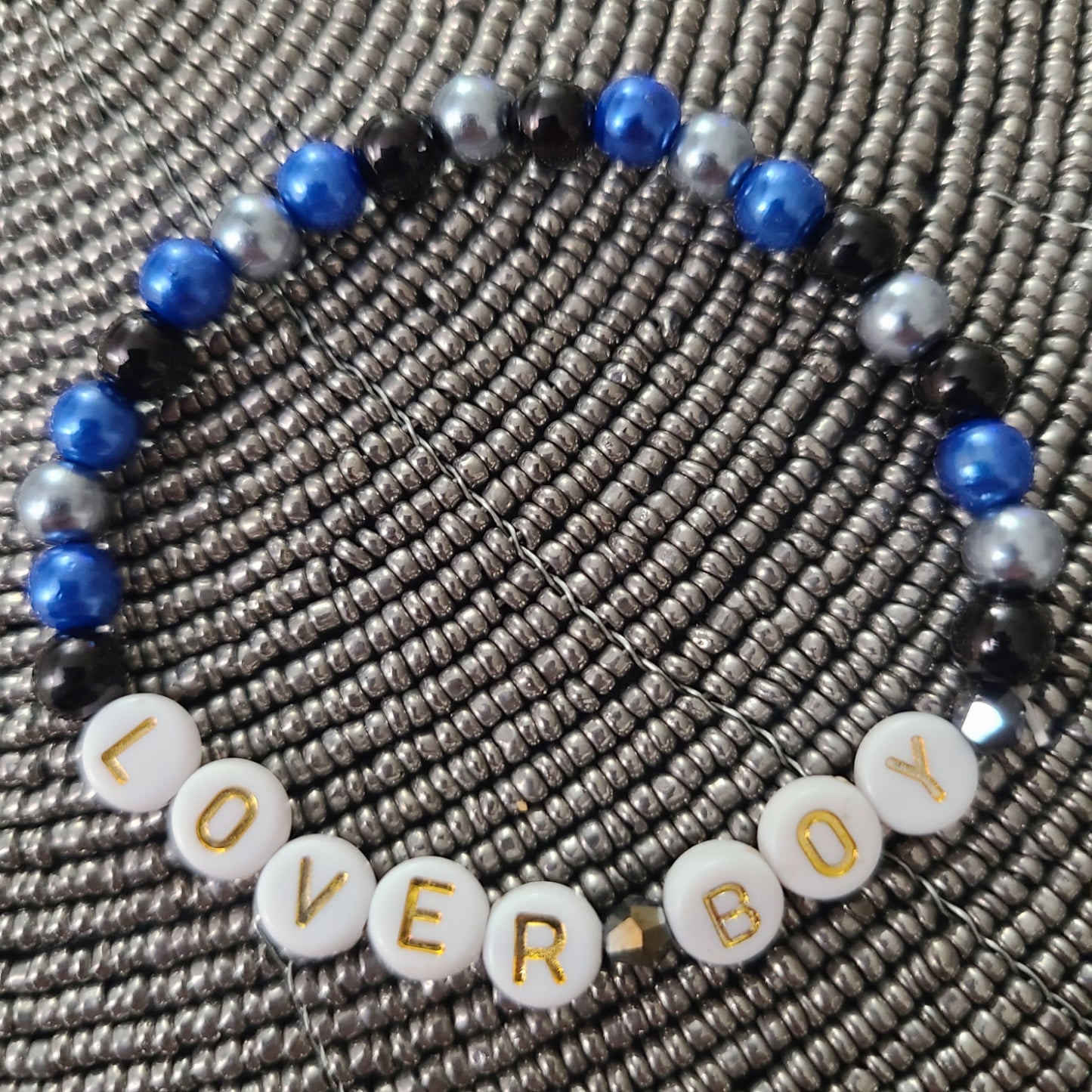 Bracelet LOVERBOY - acrylic beads