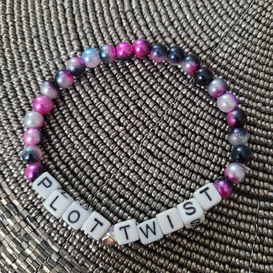 Bracelet PLOT TWIST - acrylic beads