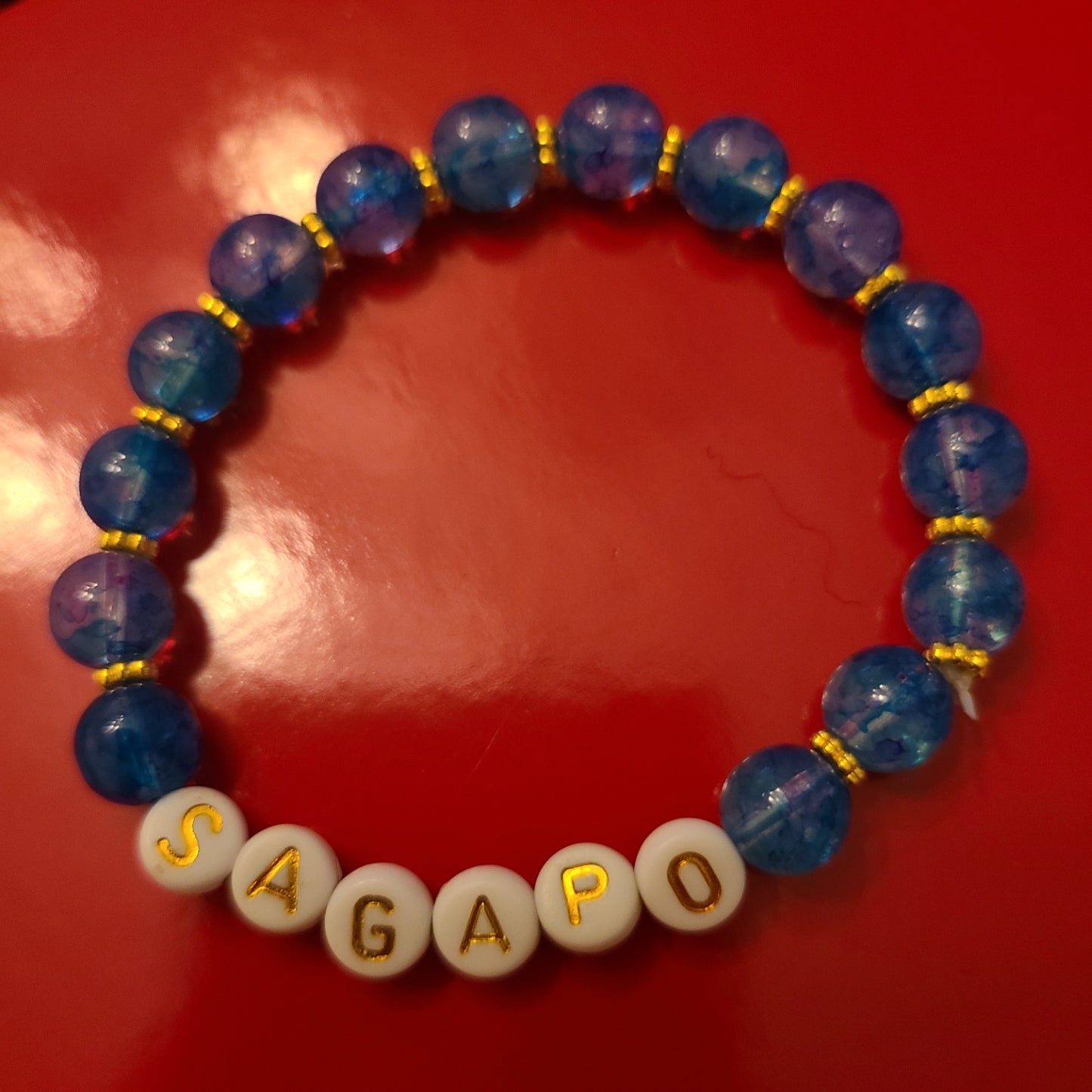 Bracelet S'AGAPO - glass beads