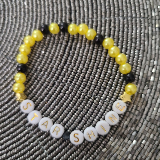 Bracelet STAR SHINE - acrylic beads