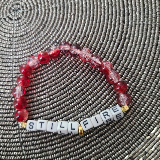 Bracelet STILL FIRE - glass beads