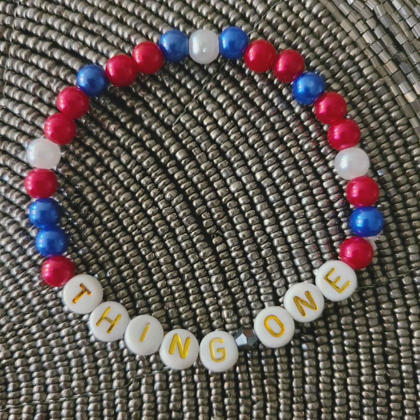 Bracelet THING ONE - acrylic beads