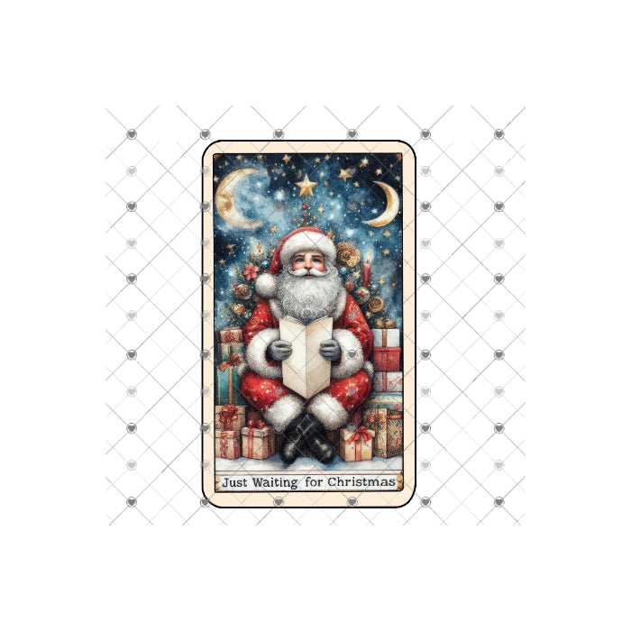 Tarot Christmas Santa Just Waiting for Christmas